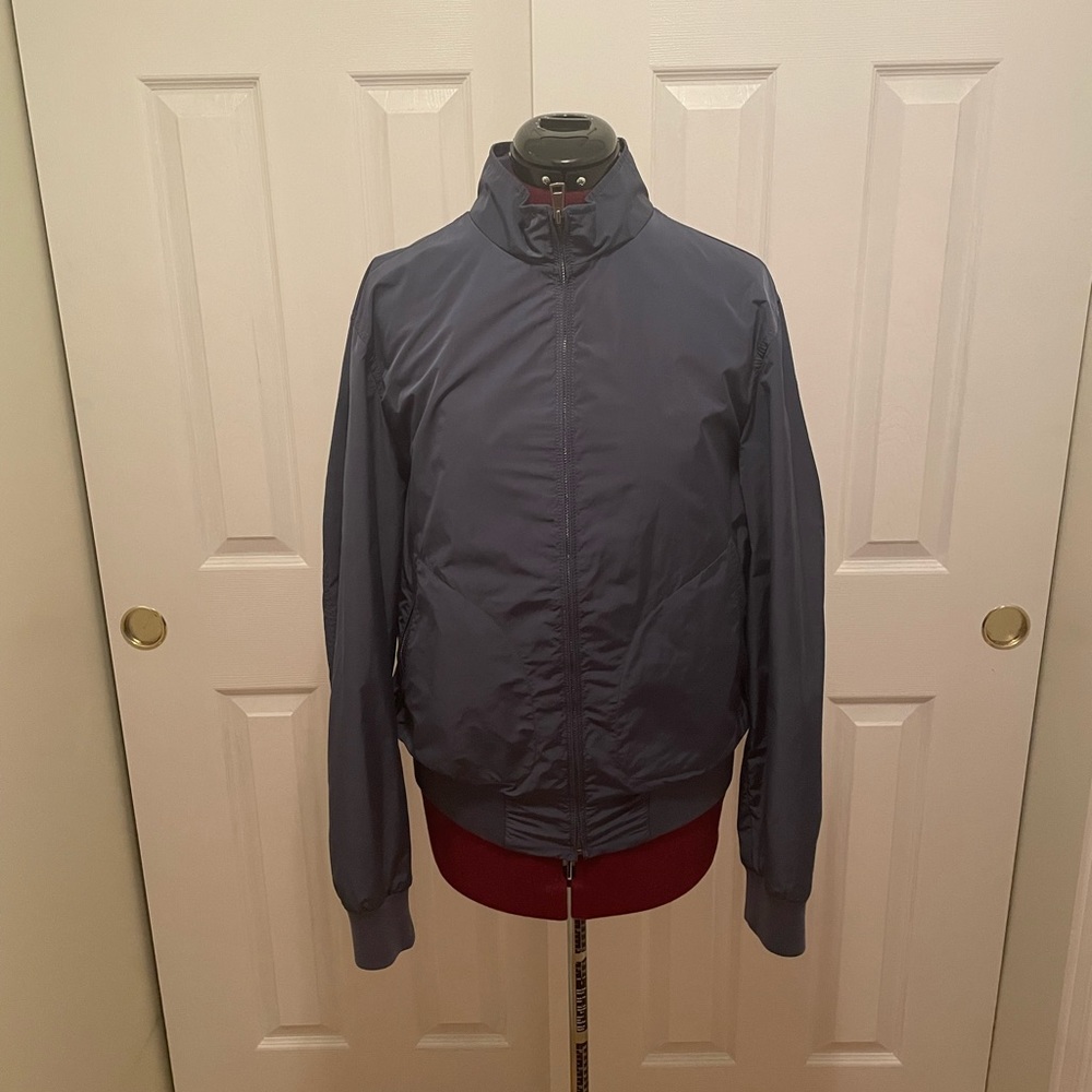 Light Blue Burberry Bomber Jacket